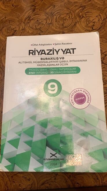 Riyaziyyat 9-cu sinif, 2024 il lalafo.az -da Riyaziyyat 9-cu sinif, 2024 il