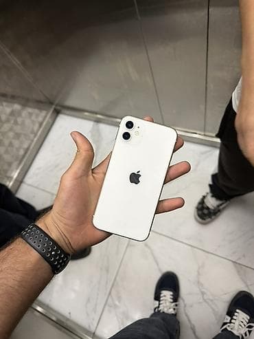 IPhone 11, Ağ, Simsiz şarj lalafo.az -da IPhone 11, Ağ, Simsiz şarj