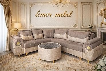 Luks dizaynlı künc divan dəsti - Klassik və modern interyerlərə lalafo.az -da — 1 Luks dizaynlı künc divan dəsti - Klassik və modern interyerlərə — 1