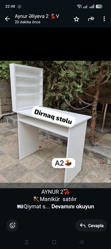 Manikür üçün masa lalafo.az -da Manikür üçün masa