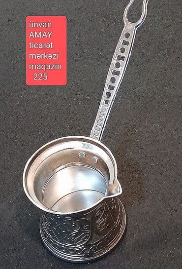 Yeni, rəng - Gümüşü, Qəhvədan, Turka, Çuqun, 0,3 bucket volume l, Türkiyə lalafo.az -da Yeni, rəng - Gümüşü, Qəhvədan, Turka, Çuqun, 0,3 bucket volume l, Türkiyə