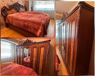 Двуспальная кровать, Шкаф at lalafo.az Двуспальная кровать, Шкаф
