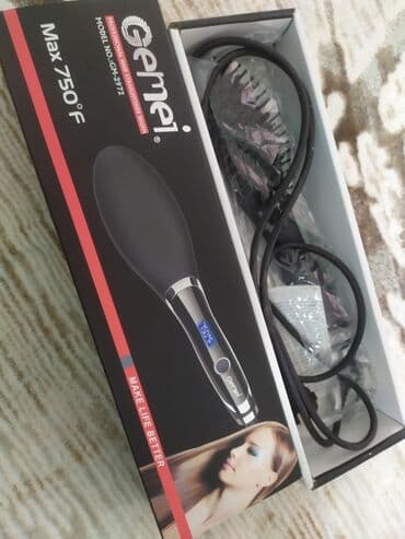 Gemei Professional Hair Straightener Brush – Model GM-2972 - Tip: Saç lalafo.az -da Gemei Professional Hair Straightener Brush – Model GM-2972 - Tip: Saç