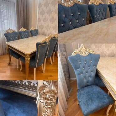 Qonaq otağı üçün, İşlənmiş, Açılan, Dördbucaq masa, 6 stul lalafo.az -da Qonaq otağı üçün, İşlənmiş, Açılan, Dördbucaq masa, 6 stul