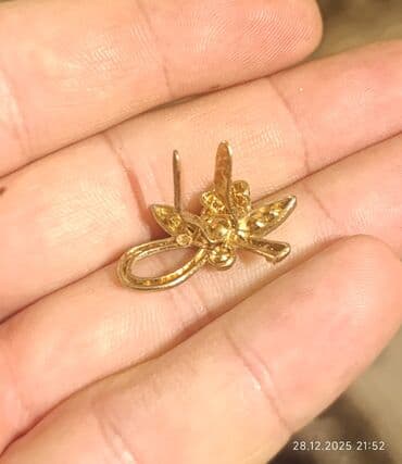 Цепочки: Qızılı rəngli bəzək sancağı – çiçək motivi - Material: qızılı tonlu at lalafo.az — 2 Цепочки: Qızılı rəngli bəzək sancağı – çiçək motivi - Material: qızılı tonlu — 2