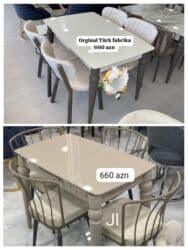 Mətbəx üçün, Yeni, Dördbucaq masa, 4 stul lalafo.az -da Mətbəx üçün, Yeni, Dördbucaq masa, 4 stul