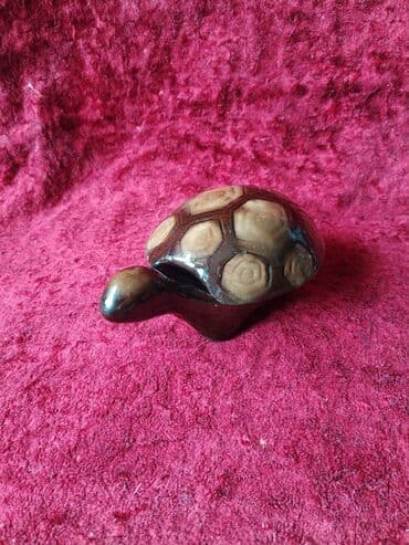 Keramika tısbağa fiquru – qapaqlı kiçik qab - Material: keramika lalafo.az -da Keramika tısbağa fiquru – qapaqlı kiçik qab - Material: keramika