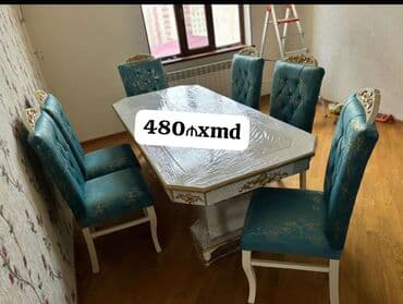 Qonaq otağı üçün, Yeni, Açılmayan, Oval masa, 6 stul lalafo.az -da Qonaq otağı üçün, Yeni, Açılmayan, Oval masa, 6 stul