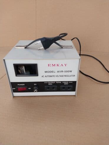 EMKAY AVR-500W – AC Automatic Voltage Regulator Xüsusiyyətlər: - lalafo.az -da EMKAY AVR-500W – AC Automatic Voltage Regulator Xüsusiyyətlər: -