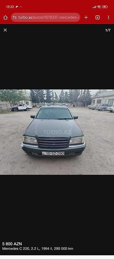 Mercedes-Benz 220: 2.2 l | 1994 il Sedan lalafo.az -da — 1 Mercedes-Benz 220: 2.2 l | 1994 il Sedan — 1