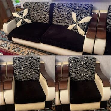 İşlənmiş, Divan, 2 kreslo, Bazalı, Açılan lalafo.az -da İşlənmiş, Divan, 2 kreslo, Bazalı, Açılan