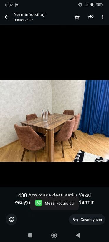 430 Azn masa desti satilir Yaxsi veziyyetdedi Unvan Gunesli Narmin lalafo.az -da 430 Azn masa desti satilir Yaxsi veziyyetdedi Unvan Gunesli Narmin