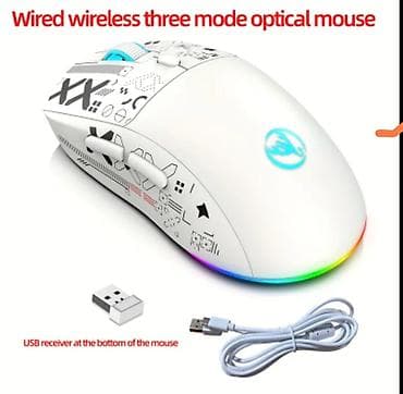 T90 üç rejimli optik mouse - Bağlantı: 3 rejim – USB simli, 2.4 GHz lalafo.az -da T90 üç rejimli optik mouse - Bağlantı: 3 rejim – USB simli, 2.4 GHz