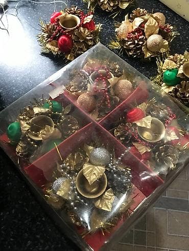 Продаются новогодние подсвечники разные lalafo.az -da Продаются новогодние подсвечники разные