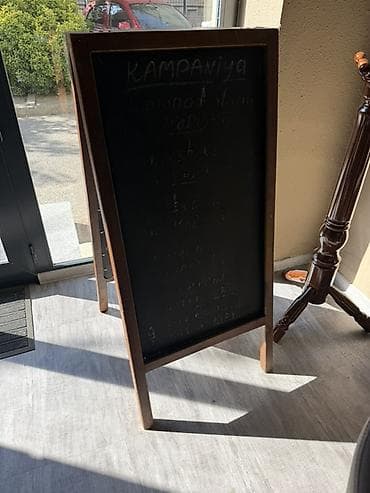 Taxta çərçivəli, ikitərəfli şifer lövhə (A‑frame növü) - Material at lalafo.az Taxta çərçivəli, ikitərəfli şifer lövhə (A‑frame növü) - Material