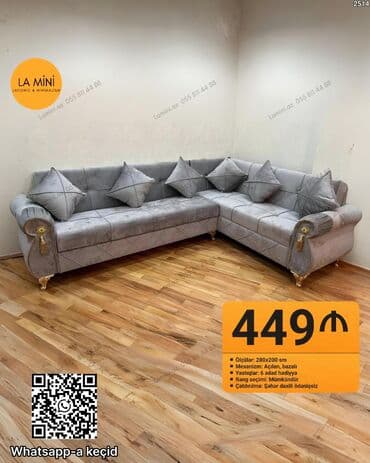 Künc divan, Açılan, Bazalı, Vеlur parça, Şəhərdaxili pulsuz çatdırılma lalafo.az -da Künc divan, Açılan, Bazalı, Vеlur parça, Şəhərdaxili pulsuz çatdırılma