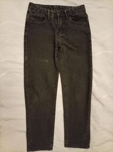 Qara-boz rəngdə klassik cins şalvar. - Model: düz/skinny xətt, dar lalafo.az -da Qara-boz rəngdə klassik cins şalvar. - Model: düz/skinny xətt, dar