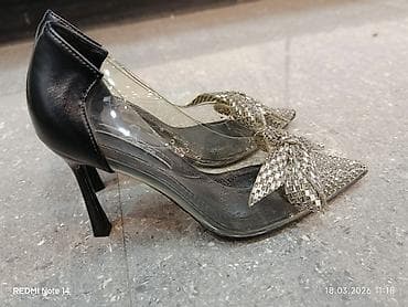 Zərif qadın tuflisi – Lallia - Rəng: qara, şəffaf yan panellərlə - lalafo.az -da Zərif qadın tuflisi – Lallia - Rəng: qara, şəffaf yan panellərlə -