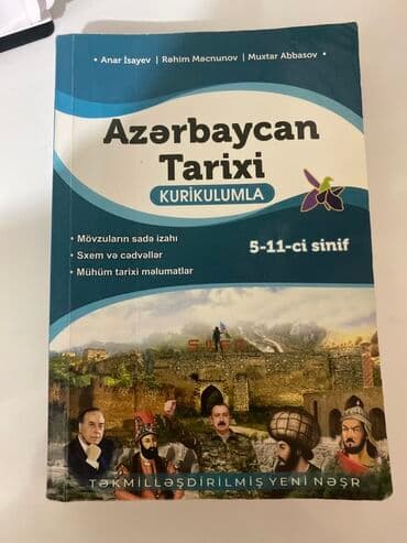 Məhsul: “Azərbaycan Tarixi – Kurikulumla” kitabı (təkmilləşdirilmiş lalafo.az -da Məhsul: “Azərbaycan Tarixi – Kurikulumla” kitabı (təkmilləşdirilmiş