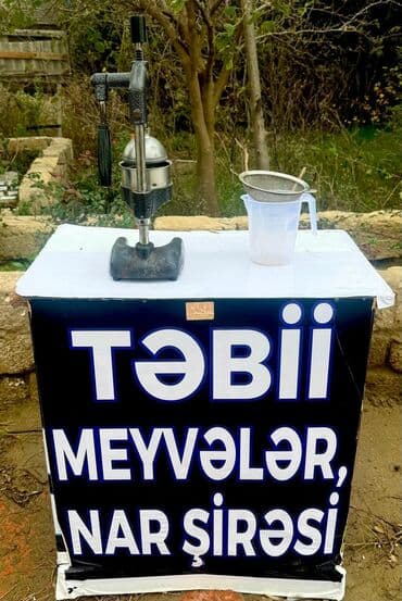 Təbii meyvələrdən sıxma nar şirəsi xidməti. - Əllə işləyən pres lalafo.az -da Təbii meyvələrdən sıxma nar şirəsi xidməti. - Əllə işləyən pres