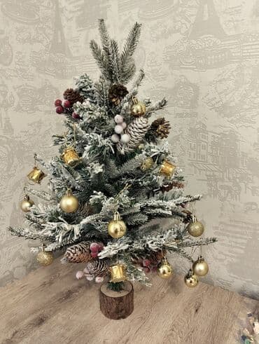 Masaüstü bəzədilmiş Yeni il şam ağacı - Kompakt ölçülü, süni “qar” lalafo.az -da Masaüstü bəzədilmiş Yeni il şam ağacı - Kompakt ölçülü, süni “qar”