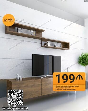 Düz TV altlığı, Polkalı, Taxtalı lalafo.az -da Düz TV altlığı, Polkalı, Taxtalı