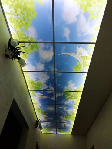 Натяжные потолки: Подвесной потолок, Оргстекло, Влагостойкая, Самовывоз, Платная доставка, Платная установка, С гарантией at lalafo.az — 7 Натяжные потолки: Подвесной потолок, Оргстекло, Влагостойкая, Самовывоз, Платная доставка, Платная установка, С гарантией — 7