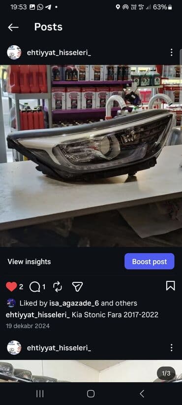 Komplekt, Yaxın və uzaq vuran işıqlar Kia, Orijinal lalafo.az -da Komplekt, Yaxın və uzaq vuran işıqlar Kia, Orijinal