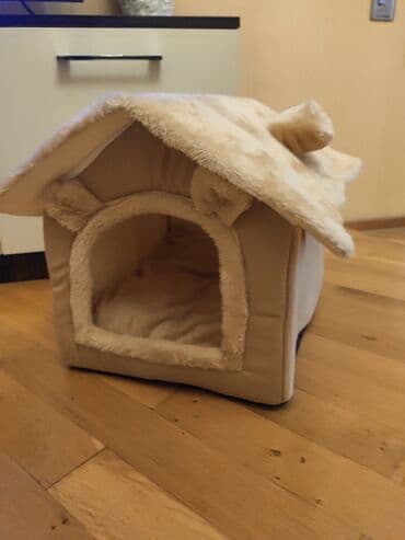 Yumuşaq ev şəklində heyvan evi – pişik və kiçik itlər üçün. - lalafo.az -da Yumuşaq ev şəklində heyvan evi – pişik və kiçik itlər üçün. -