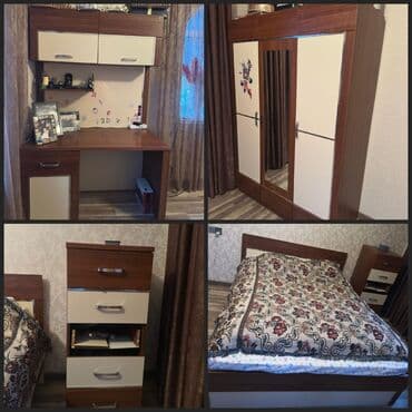 İkinəfərlik çarpayı, Dolab, Komod, 2 tumba, İşlənmiş lalafo.az -da İkinəfərlik çarpayı, Dolab, Komod, 2 tumba, İşlənmiş