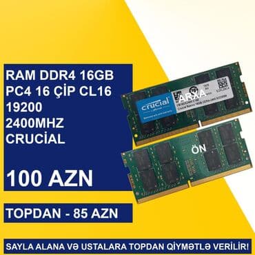 Notebook üçün Ramlar (DDR2/DDR3/DDR4) SAYLA ALANA VƏ USTALARA TOPDAN lalafo.az -da — 13 Notebook üçün Ramlar (DDR2/DDR3/DDR4) SAYLA ALANA VƏ USTALARA TOPDAN — 13