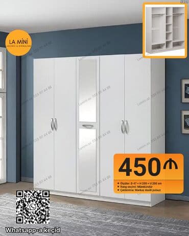 Açılan, 4 qapılı Düz dolab, Qarderob, paltar dolabı lalafo.az -da Açılan, 4 qapılı Düz dolab, Qarderob, paltar dolabı
