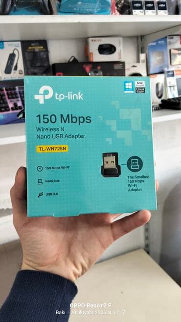 Kompüterlər üçün wifi Adaptor Yenidir satış Mağazadadır metro daxili lalafo.az -da Kompüterlər üçün wifi Adaptor Yenidir satış Mağazadadır metro daxili