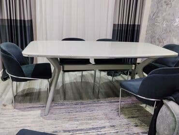 Qonaq otağı üçün, İşlənmiş, Kvadrat masa, 6 stul lalafo.az -da Qonaq otağı üçün, İşlənmiş, Kvadrat masa, 6 stul