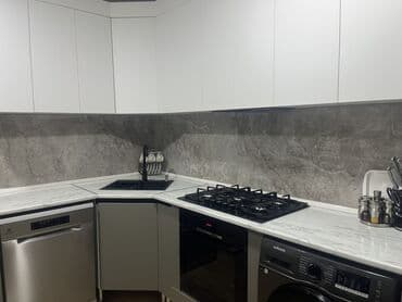 Mətbəx mebeli – zövqlü və funksional “L” formalı dəst - Minimalist lalafo.az -da Mətbəx mebeli – zövqlü və funksional “L” formalı dəst - Minimalist