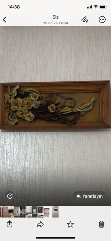 Dekorativ divar tablo – relyef güllü kompozisiya - Uzününə çəkilmiş lalafo.az -da Dekorativ divar tablo – relyef güllü kompozisiya - Uzününə çəkilmiş