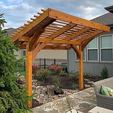 Açıq hava üçün taxta pergola - Material: qalın bölməli ağac lalafo.az -da Açıq hava üçün taxta pergola - Material: qalın bölməli ağac