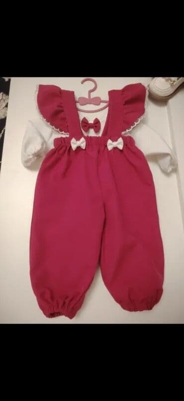 Qız uşaqları üçün 2 hissəli geyim dəsti - Rəng: tünd çəhrayı lalafo.az -da Qız uşaqları üçün 2 hissəli geyim dəsti - Rəng: tünd çəhrayı