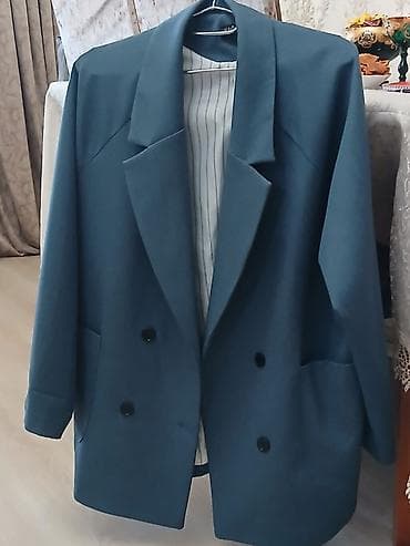 Qadın üçün ikicərgəli düyməli pencək/blazer. - Rəng: tünd mavi-yaşıl lalafo.az -da Qadın üçün ikicərgəli düyməli pencək/blazer. - Rəng: tünd mavi-yaşıl