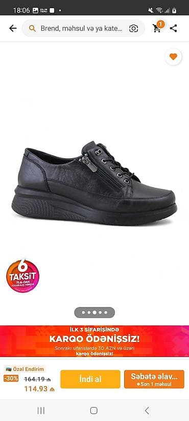 Ölçü: 39, rəng - Qara, Yeni lalafo.az -da Ölçü: 39, rəng - Qara, Yeni