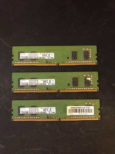 SAMSUNG DDR4 RAM 12GB(4X3)
4gb 2666Mhz, 3 ədəd birlikdə satılır lalafo.az -da SAMSUNG DDR4 RAM 12GB(4X3)
4gb 2666Mhz, 3 ədəd birlikdə satılır