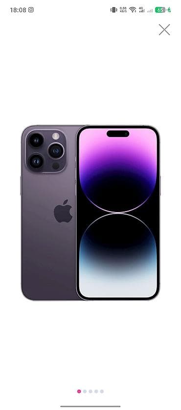 IPhone 14 Pro, 256 GB, Deep Purple, Face ID lalafo.az -da IPhone 14 Pro, 256 GB, Deep Purple, Face ID