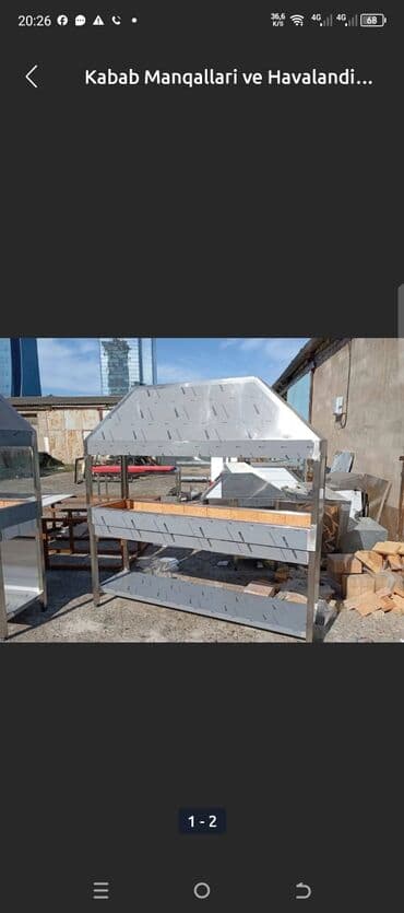 Profesional kabab manqalı və havalandırma başlığı - Material lalafo.az -da Profesional kabab manqalı və havalandırma başlığı - Material