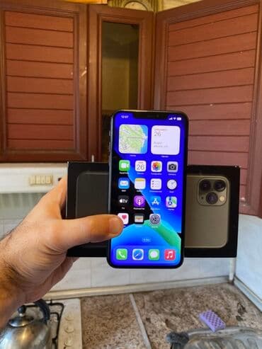IPhone 11 Pro Max, 256 GB, Matte Midnight Green, Face ID lalafo.az -da IPhone 11 Pro Max, 256 GB, Matte Midnight Green, Face ID
