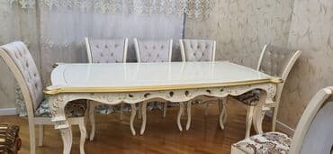 Qonaq otağı üçün, Açılmayan, Dördbucaq masa, 6 stul lalafo.az -da Qonaq otağı üçün, Açılmayan, Dördbucaq masa, 6 stul