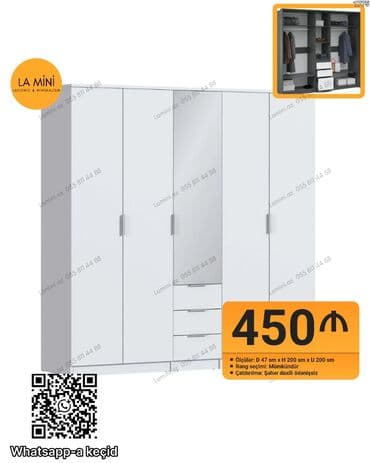 Açılan, 5 qapı Düz dolab, Qarderob, paltar dolabı lalafo.az -da Açılan, 5 qapı Düz dolab, Qarderob, paltar dolabı