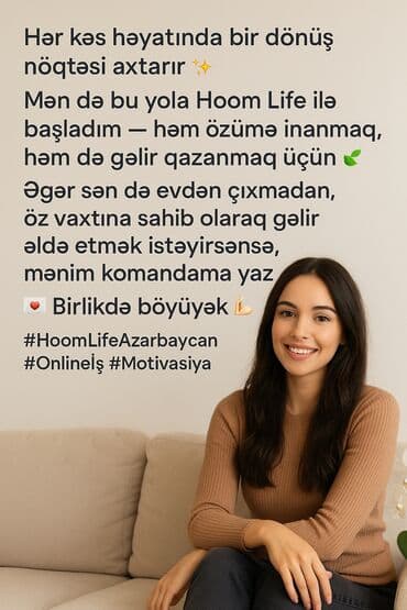 Onlayın işləmək istiyen xanımlar evde oturaraq sizde qazanın💫 vcp lalafo.az -da Onlayın işləmək istiyen xanımlar evde oturaraq sizde qazanın💫 vcp