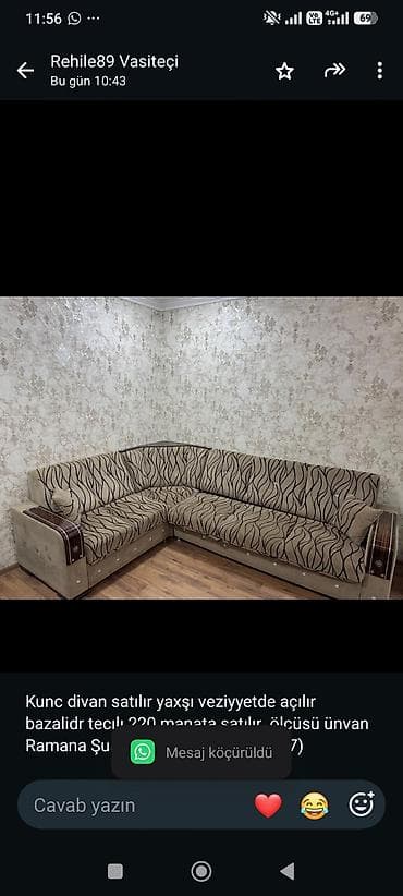Kunc divan satılır yaxşı veziyyetde açılır bazalidr tecılı 220 manata lalafo.az -da Kunc divan satılır yaxşı veziyyetde açılır bazalidr tecılı 220 manata