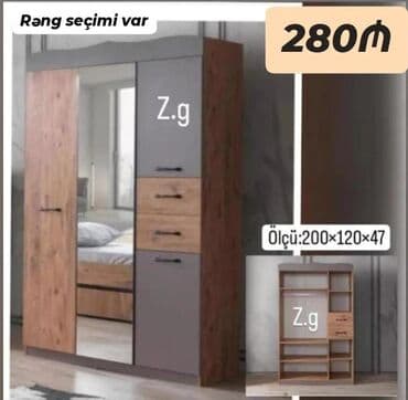 Yeni, Düz dolab, Qarderob, paltar dolabı lalafo.az -da Yeni, Düz dolab, Qarderob, paltar dolabı