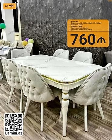 Masa dəsti - Masa ölçüləri: açıq 90 × 200 sm, bağlı 90 × 160 sm - at lalafo.az Masa dəsti - Masa ölçüləri: açıq 90 × 200 sm, bağlı 90 × 160 sm -